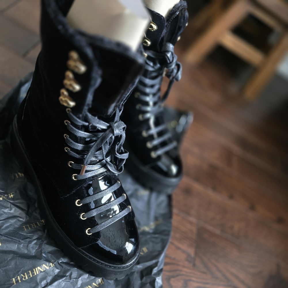 IamJenniferle Black Suede FINCH Boots